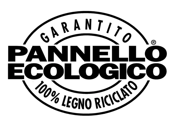 Logo del Pannello ecologico con legno riciclato 100%