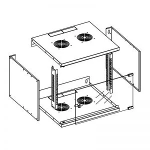 Schema tecnico disassemblabilità di un prodotto di arredamento