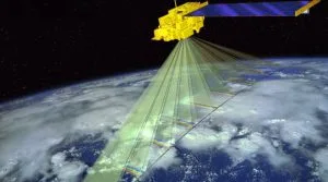 Satellite che monitora la Terra per vedere l'inquinamento