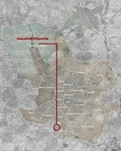 Mappa di Villaverde Madrid